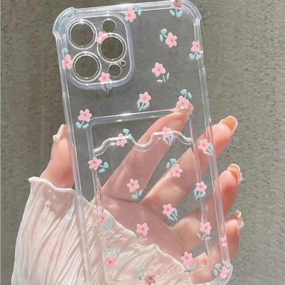 ⚠️Clearance🌟iPhone 13/Pro/Pro Max Floral Phone Case With Card Holder - Picture 3 of 4
